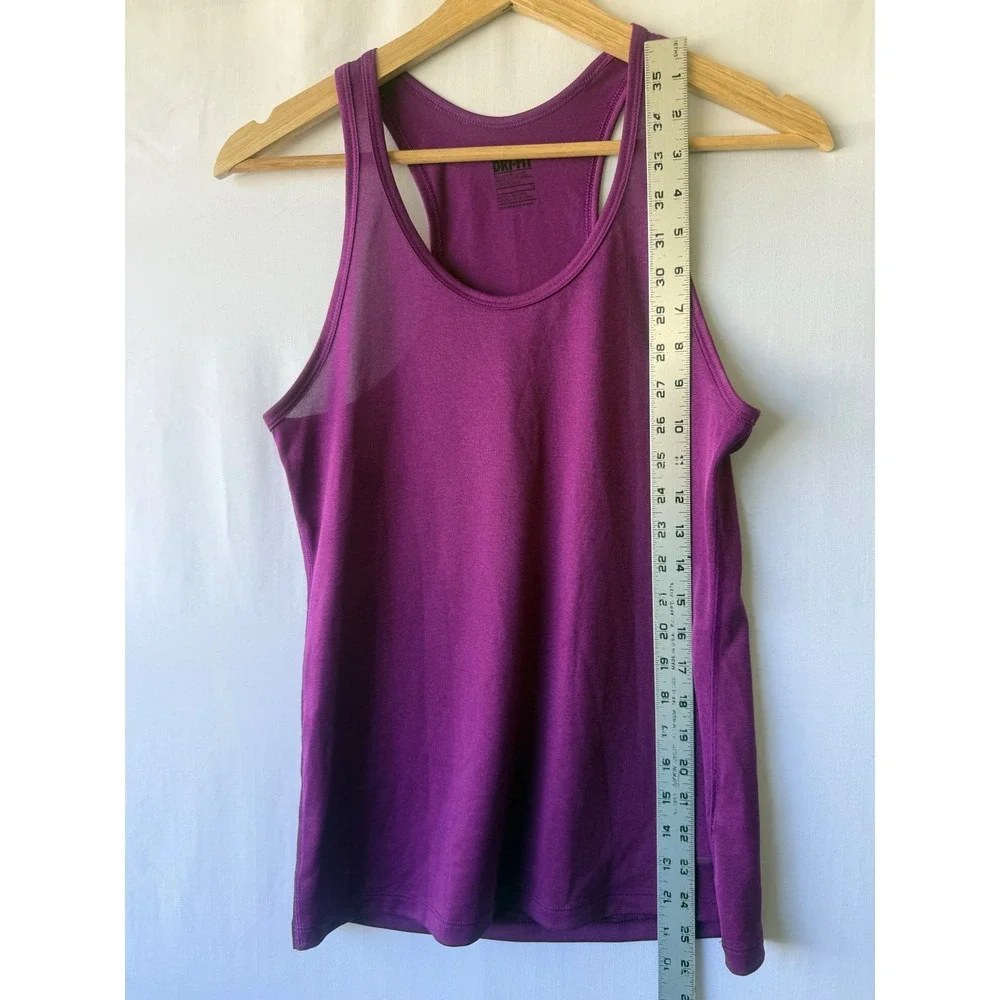 Nike Dri-FIT Womens Racerback Training Tank Top Purple Small Workout Gym Shirt
